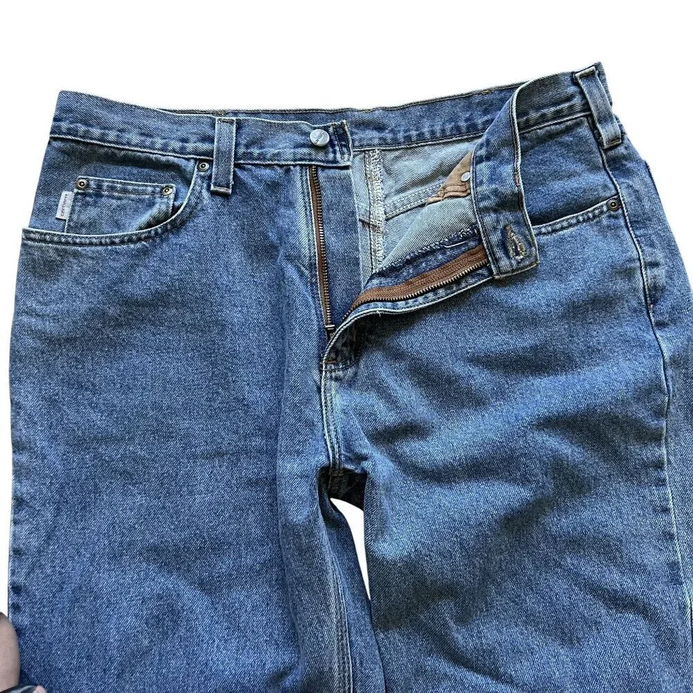 Carhartt Mens 36x32 Relaxed Fit Blue Denim Jeans Casual Normcore Capsule Pants